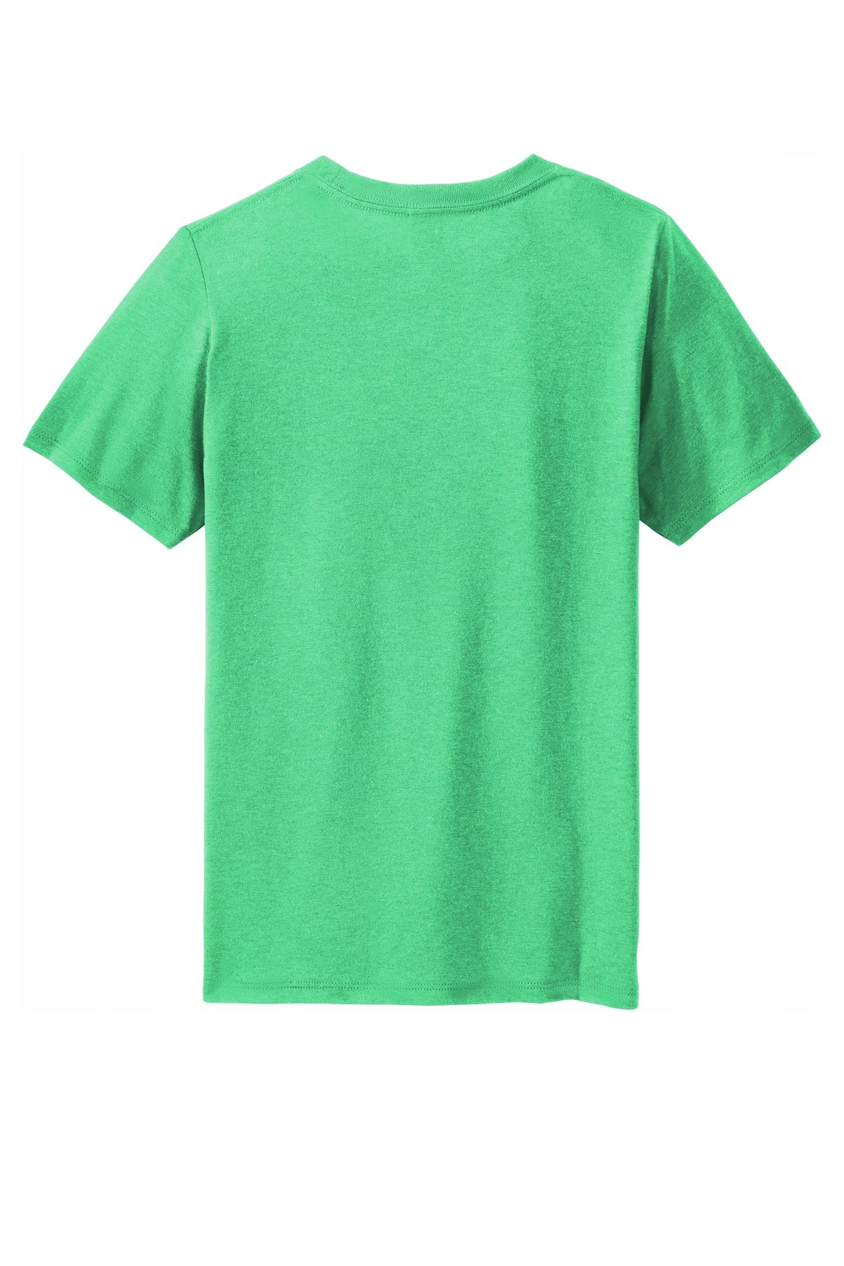 Custom Embroidered District T-Shirts  in Green Frost