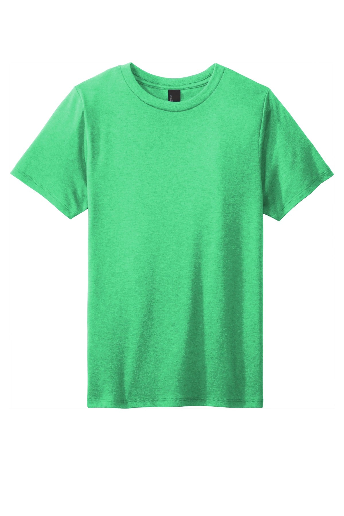 Custom Embroidered District T-Shirts  in Green Frost