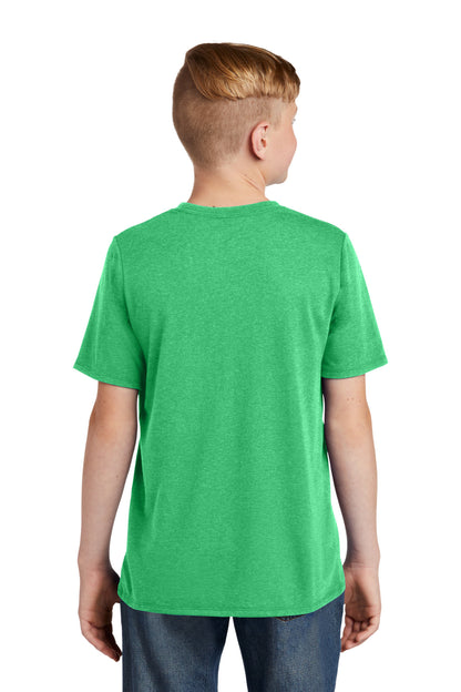 Custom Embroidered District  Youth Perfect Tri Tee. DT130Y,Green Frost
