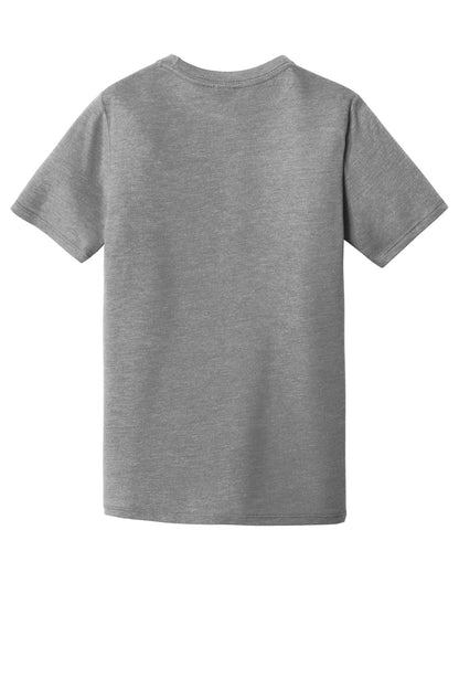 Custom Embroidered District T-Shirts  in Grey Frost