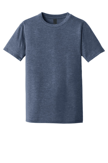 Custom Embroidered District T-Shirts  in Navy Frost