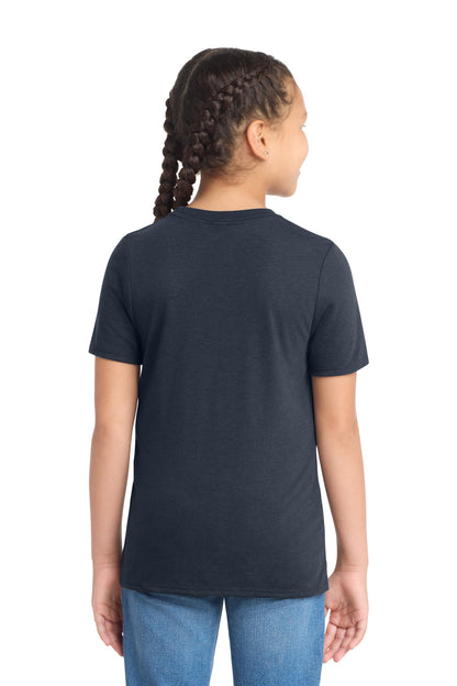 Custom Embroidered District T-Shirts  in New Navy