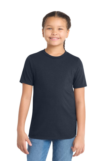 Custom Embroidered District T-Shirts  in New Navy