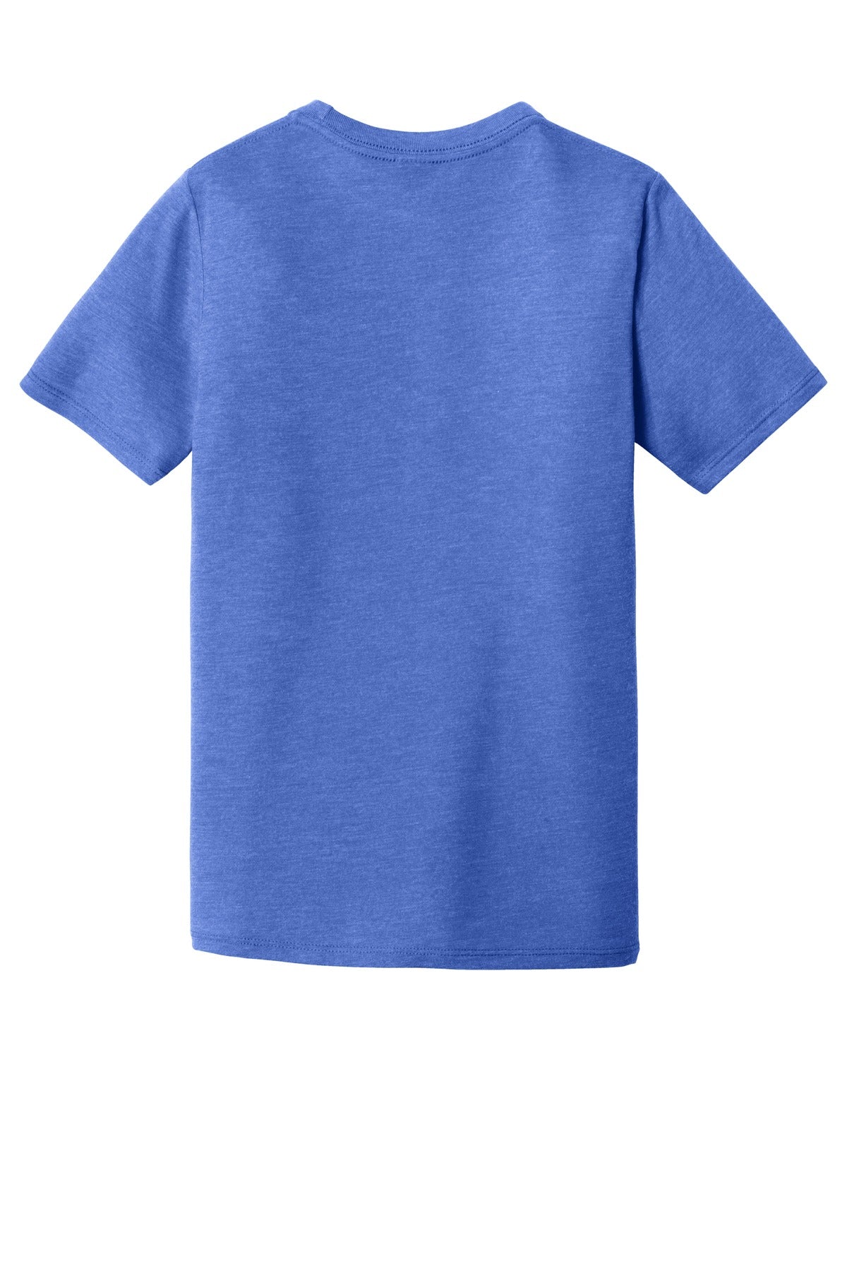 Custom Embroidered District T-Shirts  in Royal Frost