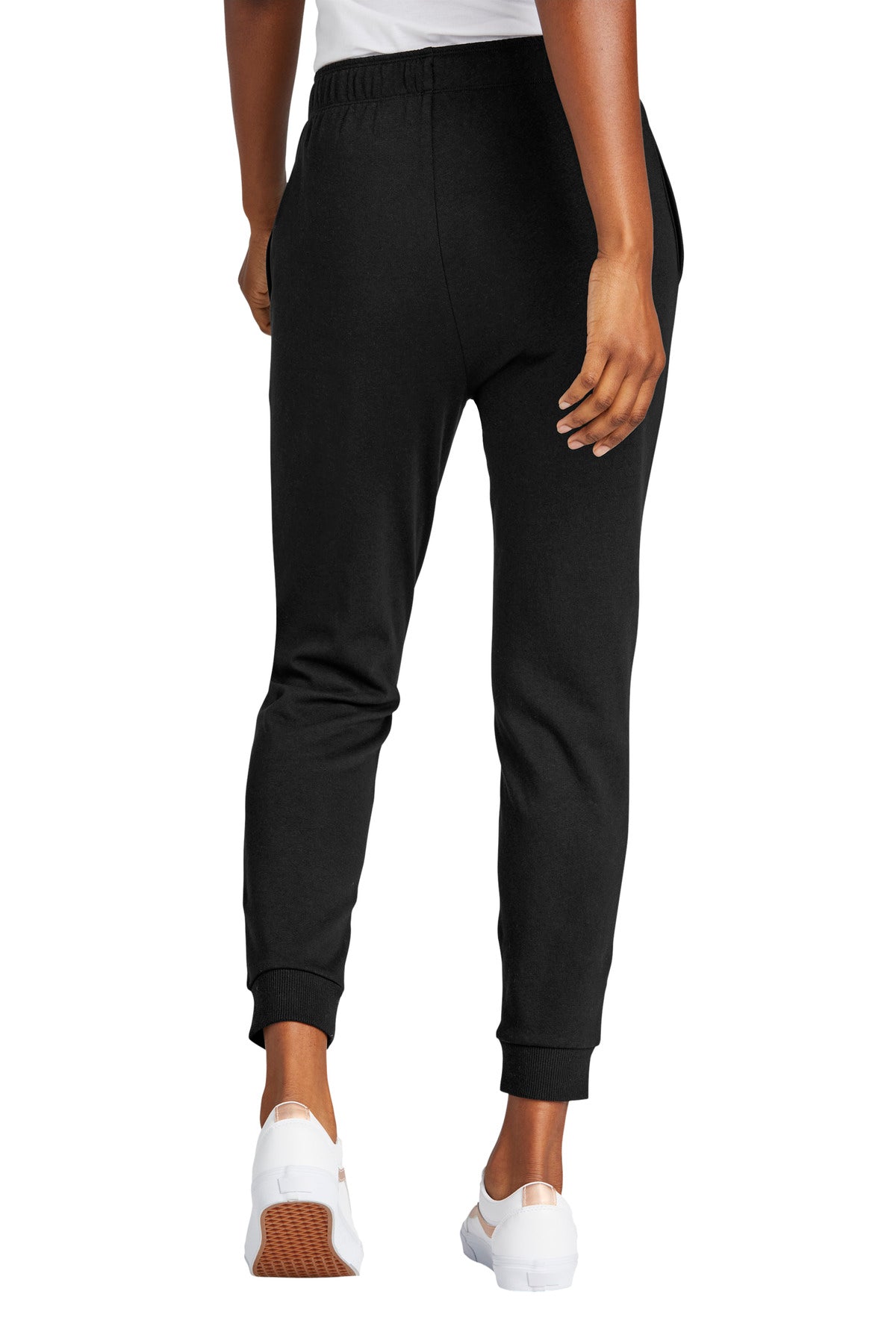 Custom Embroidered District Women's Perfect Tri Fleece Jogger DT1310,Black