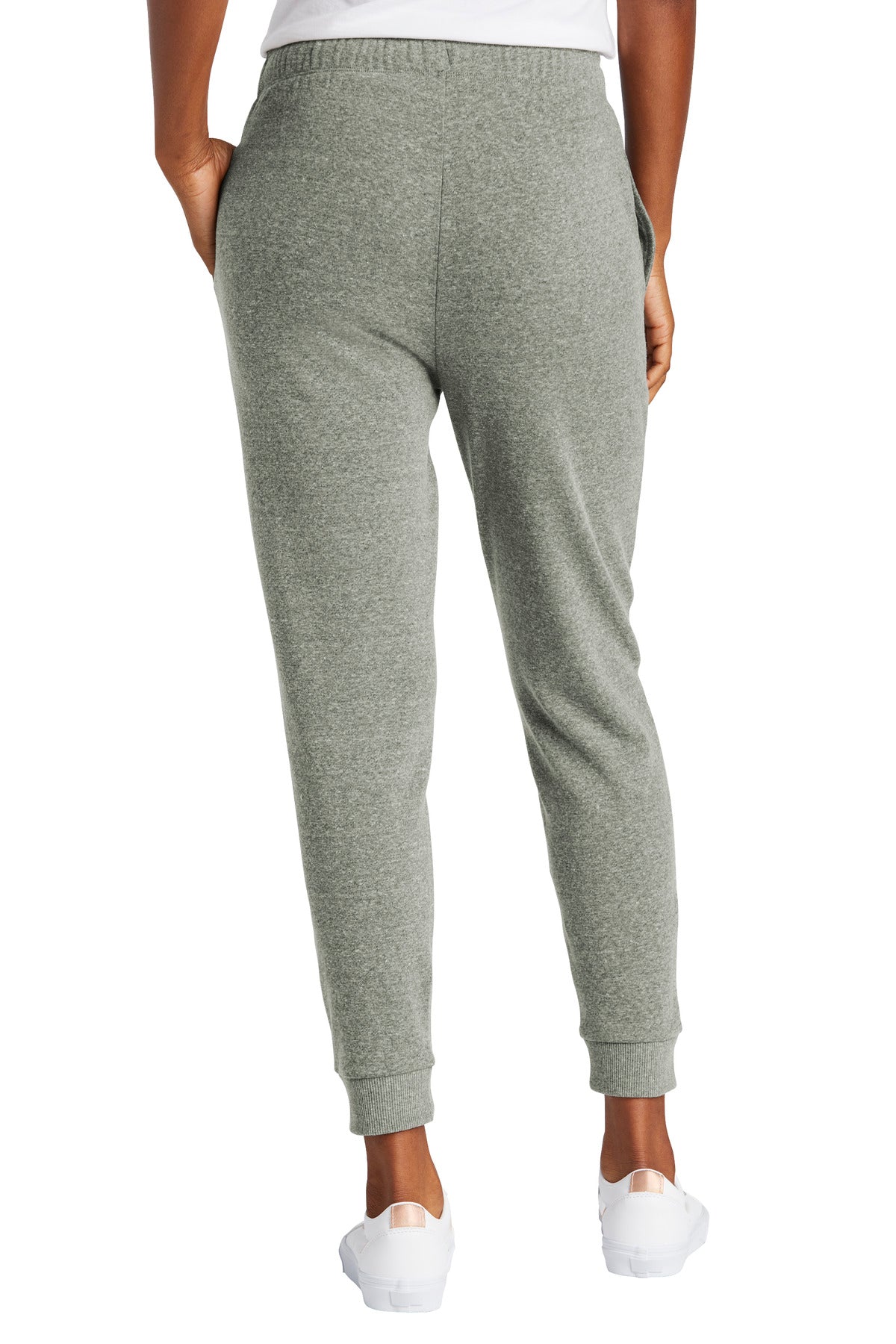 Custom Embroidered District Women's Perfect Tri Fleece Jogger DT1310,Grey Frost