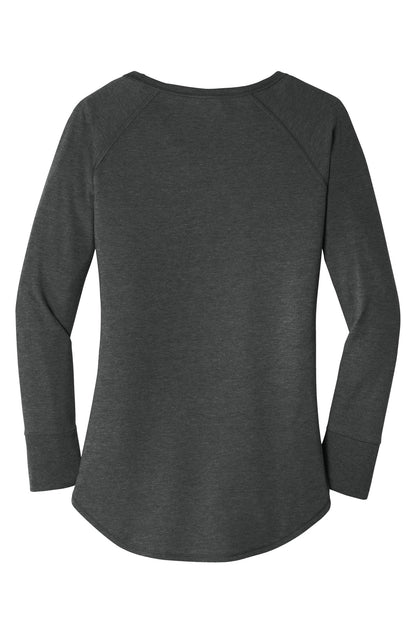 Custom Embroidered District T-Shirts  in Black Frost