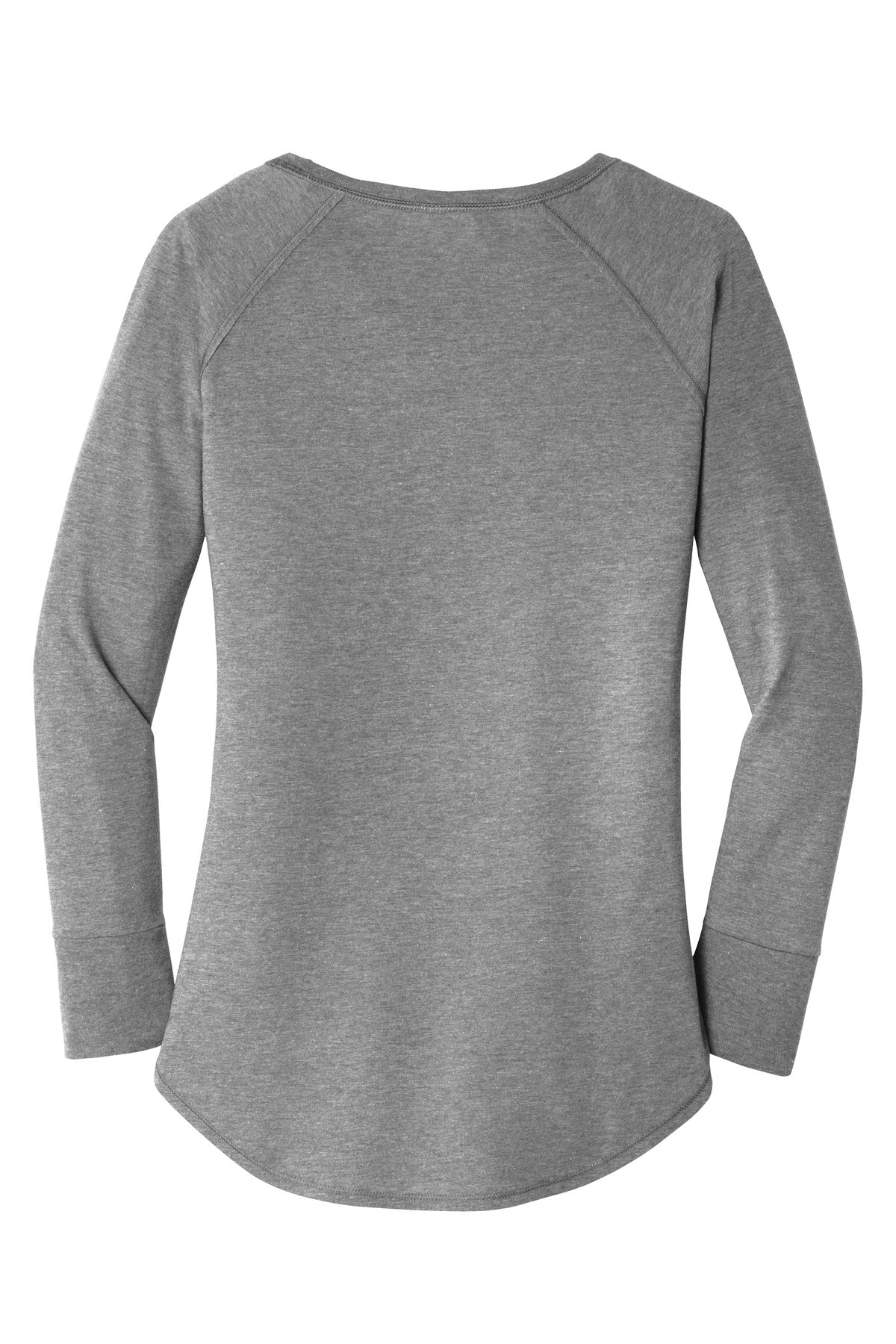 Custom Embroidered District T-Shirts  in Grey Frost