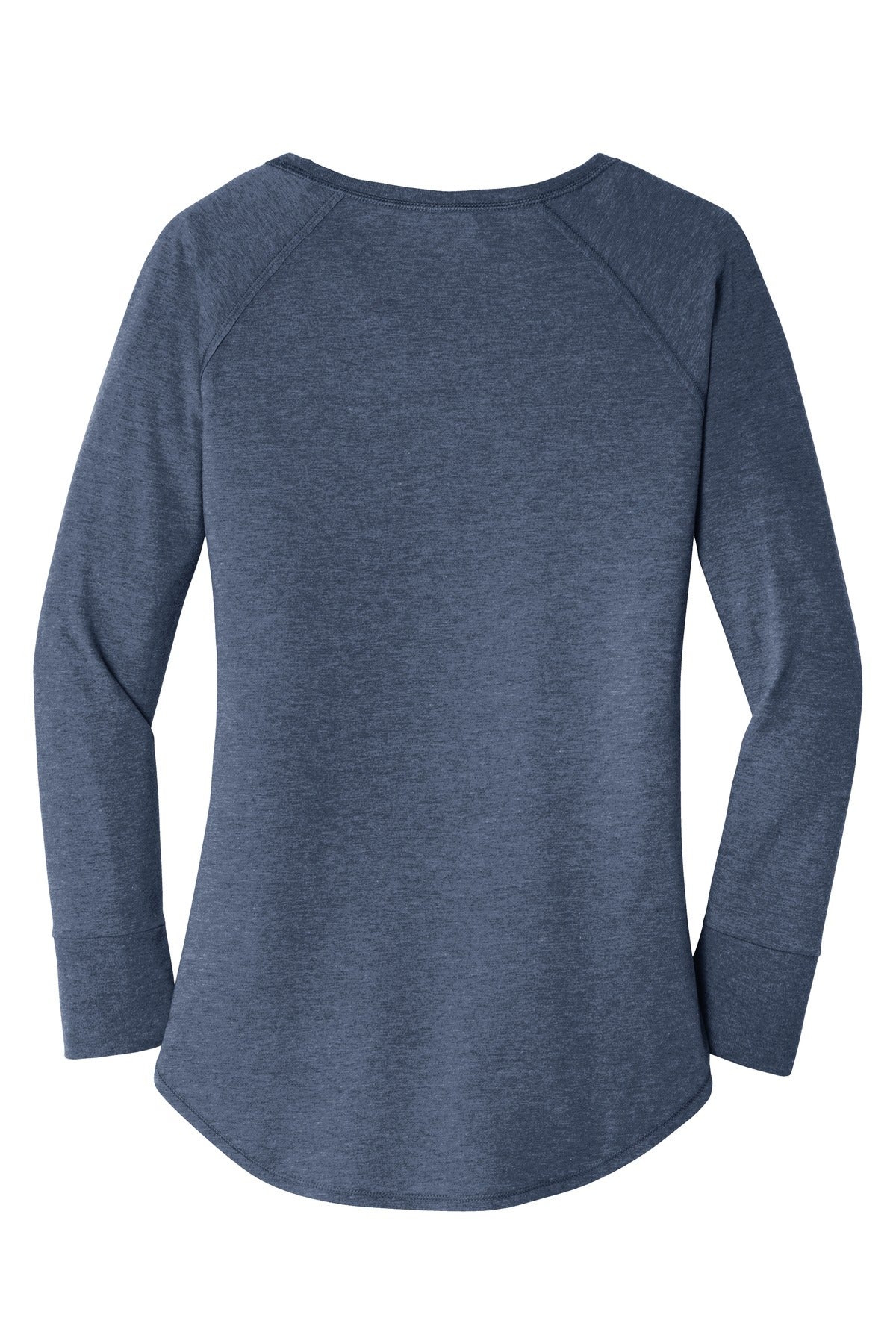 Custom Embroidered District T-Shirts  in Navy Frost