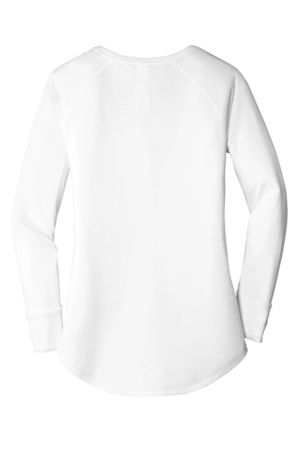 Custom Embroidered District T-Shirts  in White
