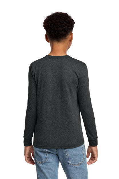 Custom Embroidered District T-Shirts  in Black Frost