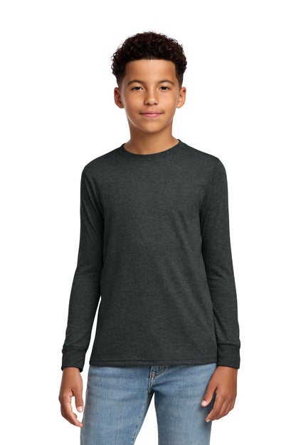 Custom Embroidered District T-Shirts  in Black Frost