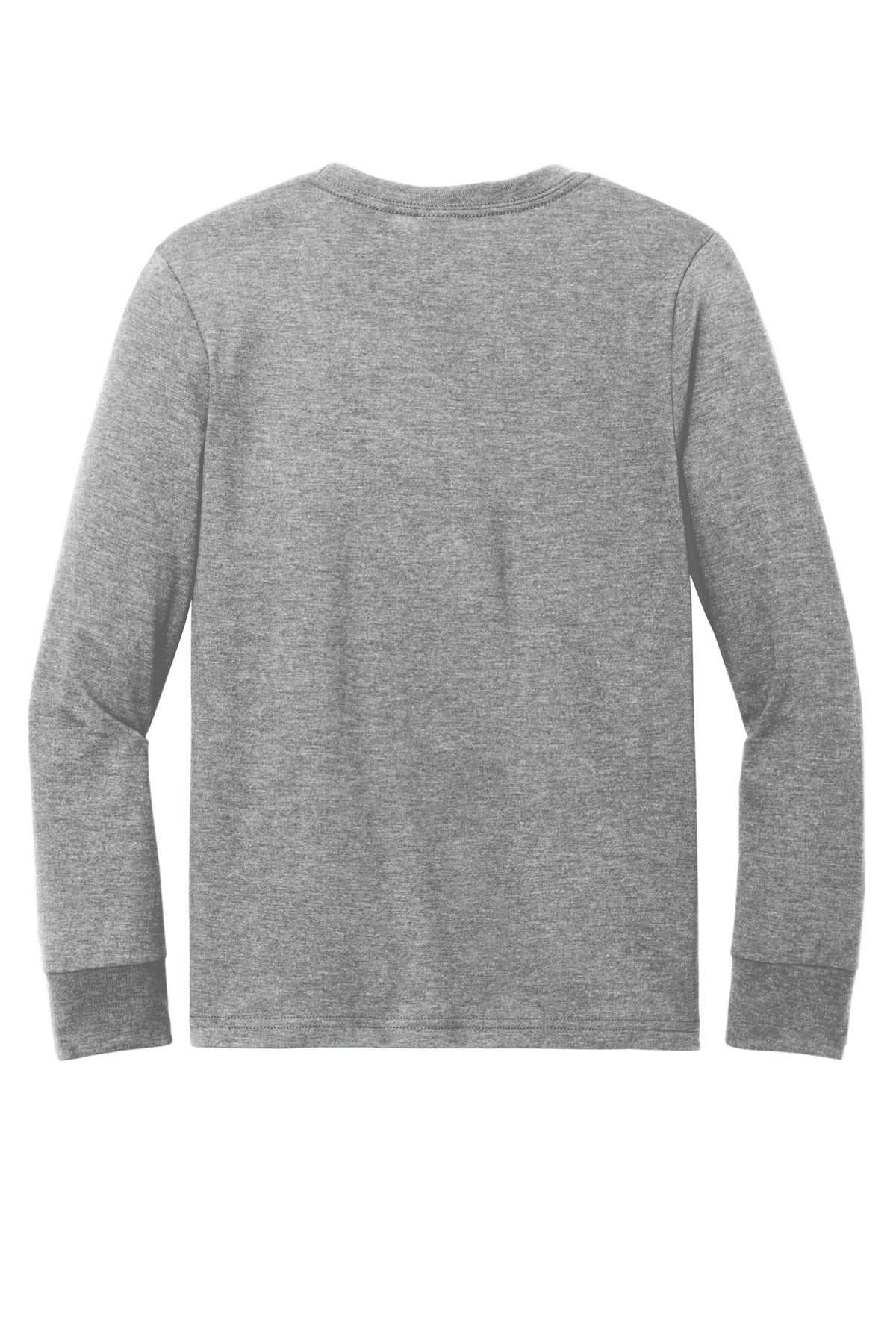 Custom Embroidered District T-Shirts  in Grey Frost