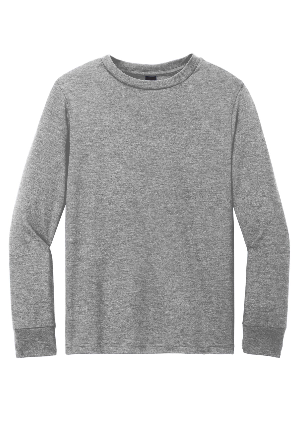 Custom Embroidered District T-Shirts  in Grey Frost