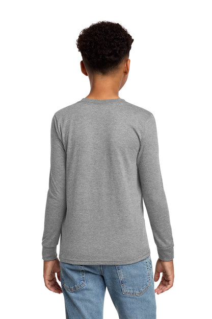 Custom Embroidered District T-Shirts  in Grey Frost