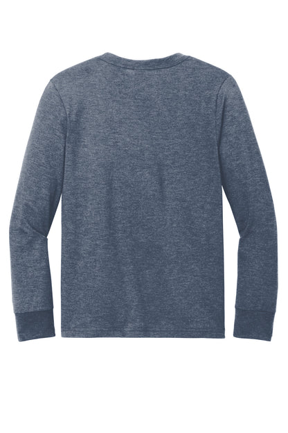 Custom Embroidered District T-Shirts  in Navy Frost