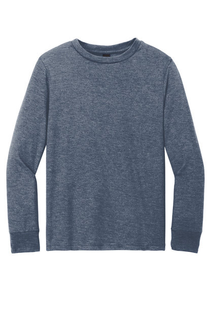 Custom Embroidered District T-Shirts  in Navy Frost