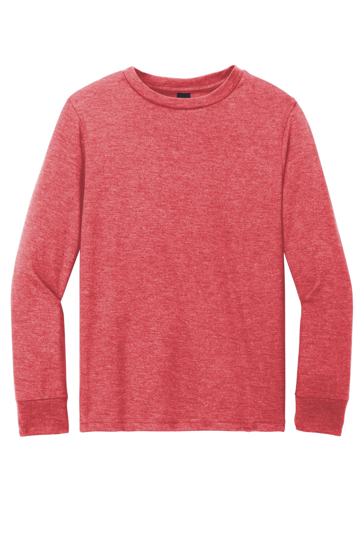 Custom Embroidered District T-Shirts  in Red Frost