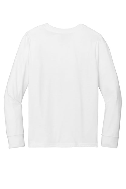 Custom Embroidered District T-Shirts  in White