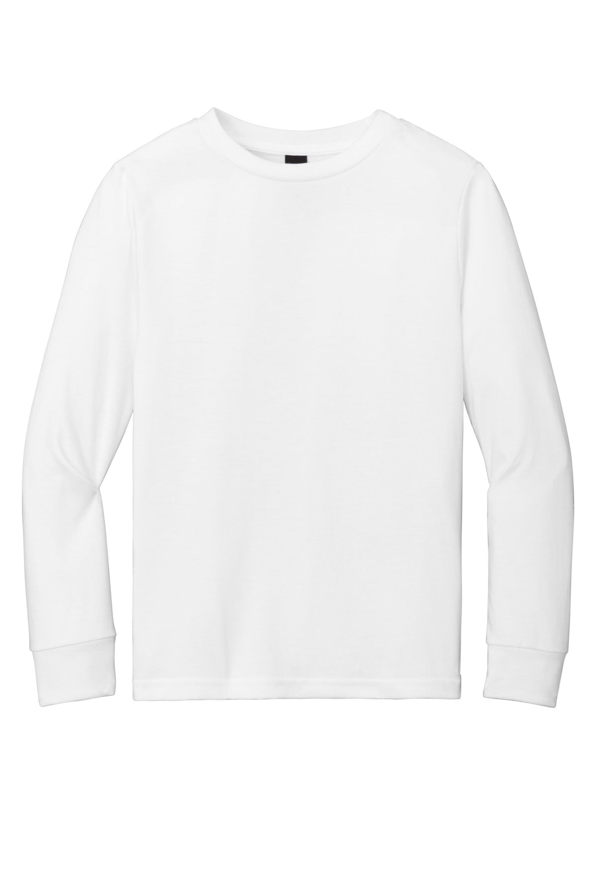 Custom Embroidered District T-Shirts  in White