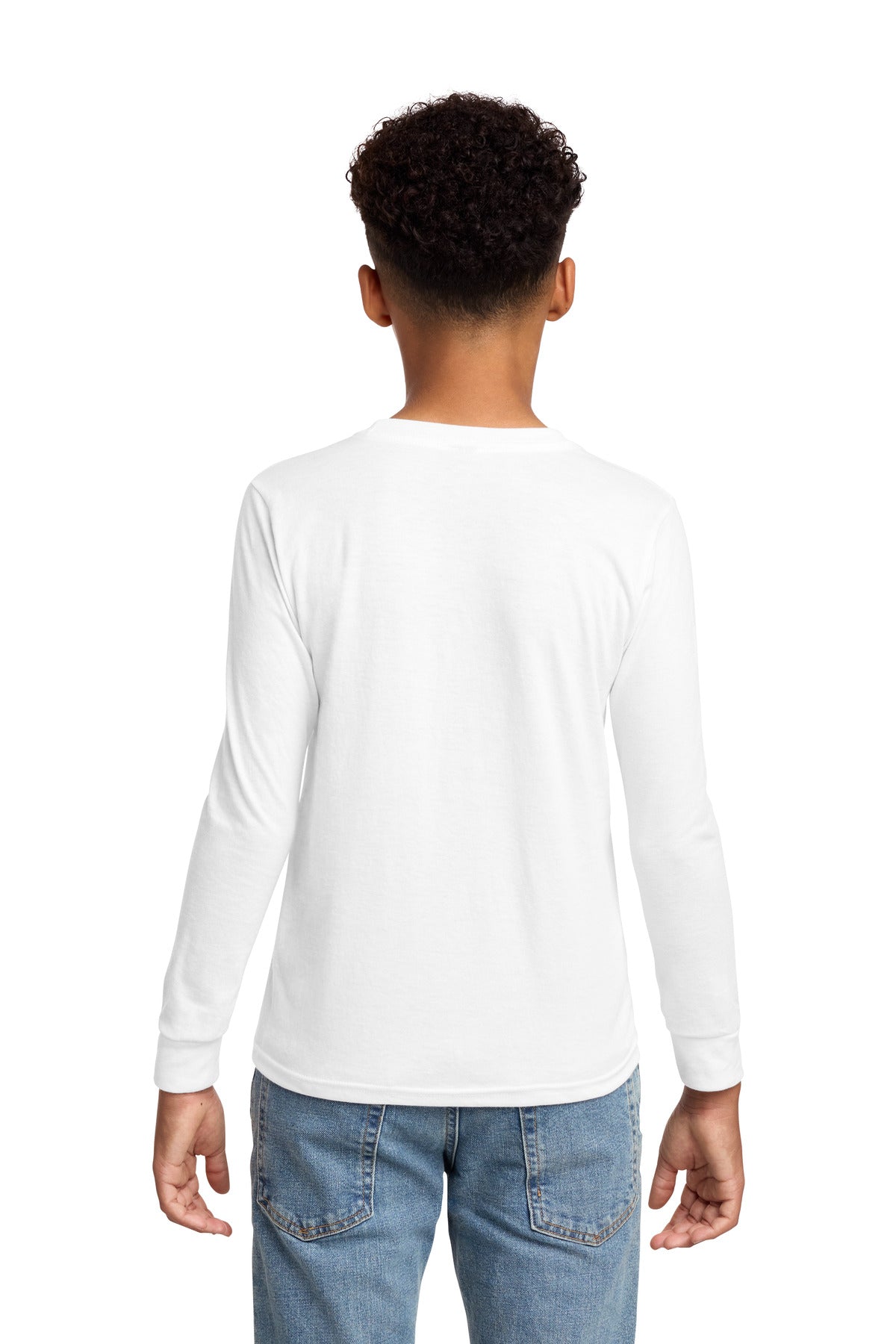 Custom Embroidered District T-Shirts  in White
