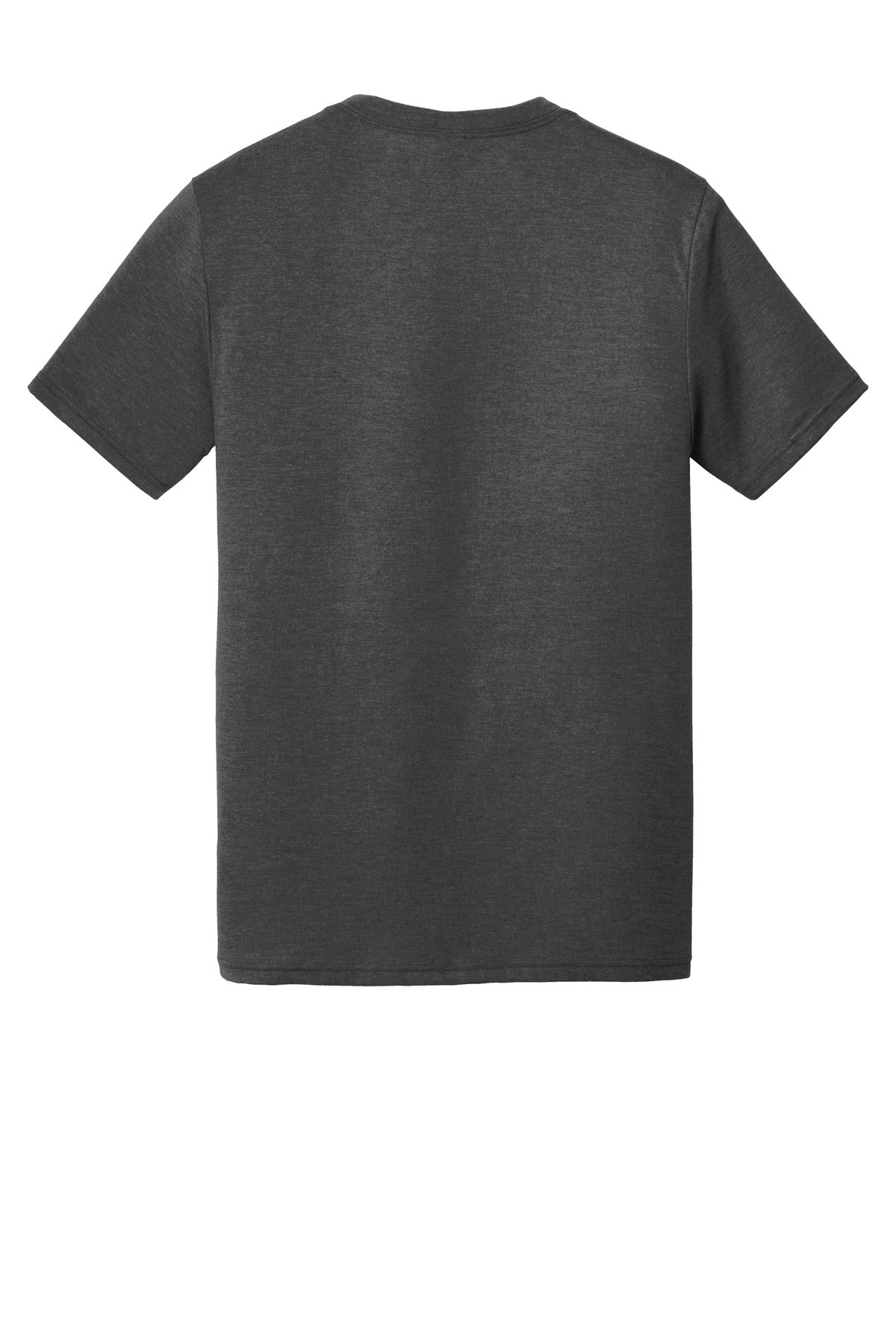 Custom Embroidered District T-Shirts  in Black Frost