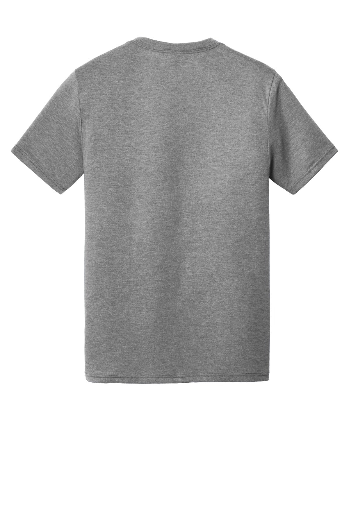 Custom Embroidered District T-Shirts  in Grey Frost
