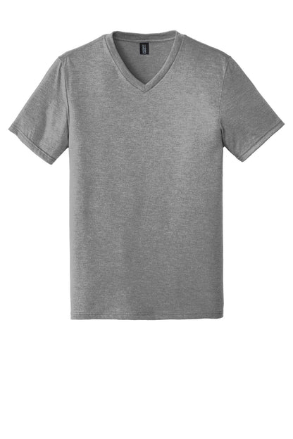 Custom Embroidered District T-Shirts  in Grey Frost
