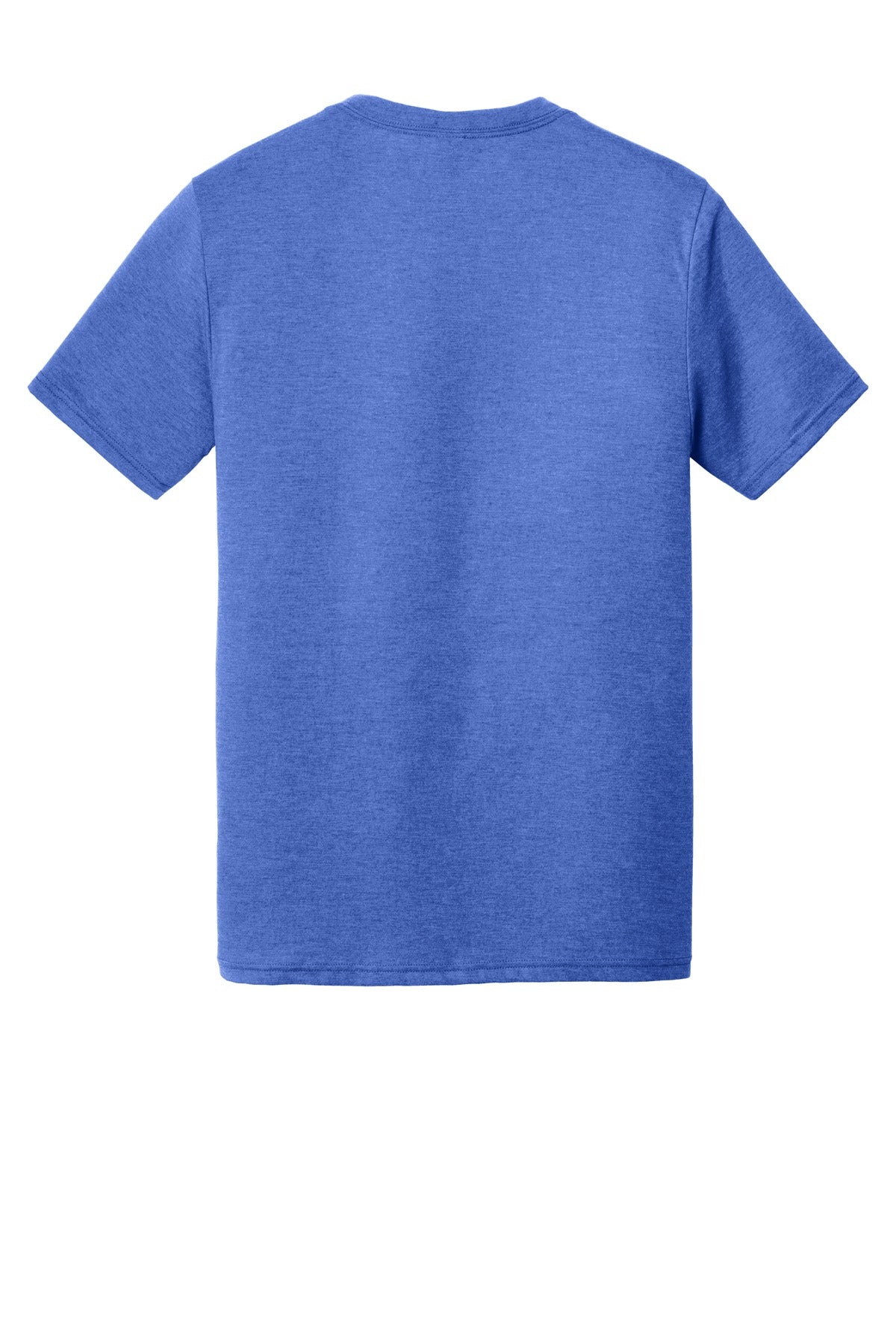 Custom Embroidered District T-Shirts  in Royal Frost