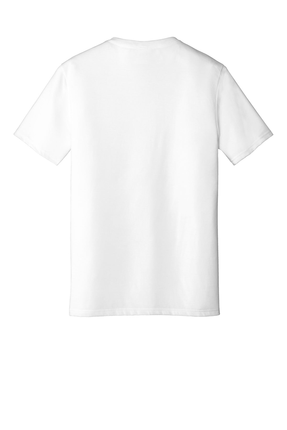 Custom Embroidered District T-Shirts  in White