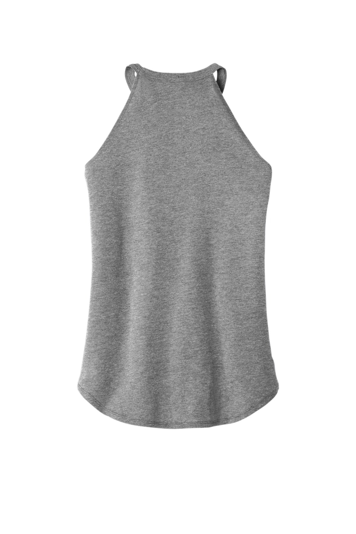 Custom Embroidered District T-Shirts  in Grey Frost