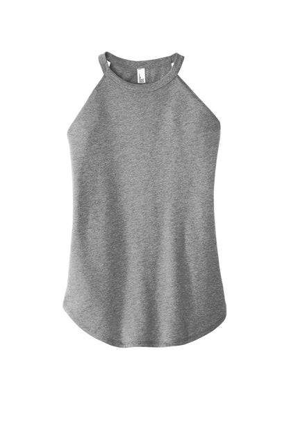 Custom Embroidered District T-Shirts  in Grey Frost