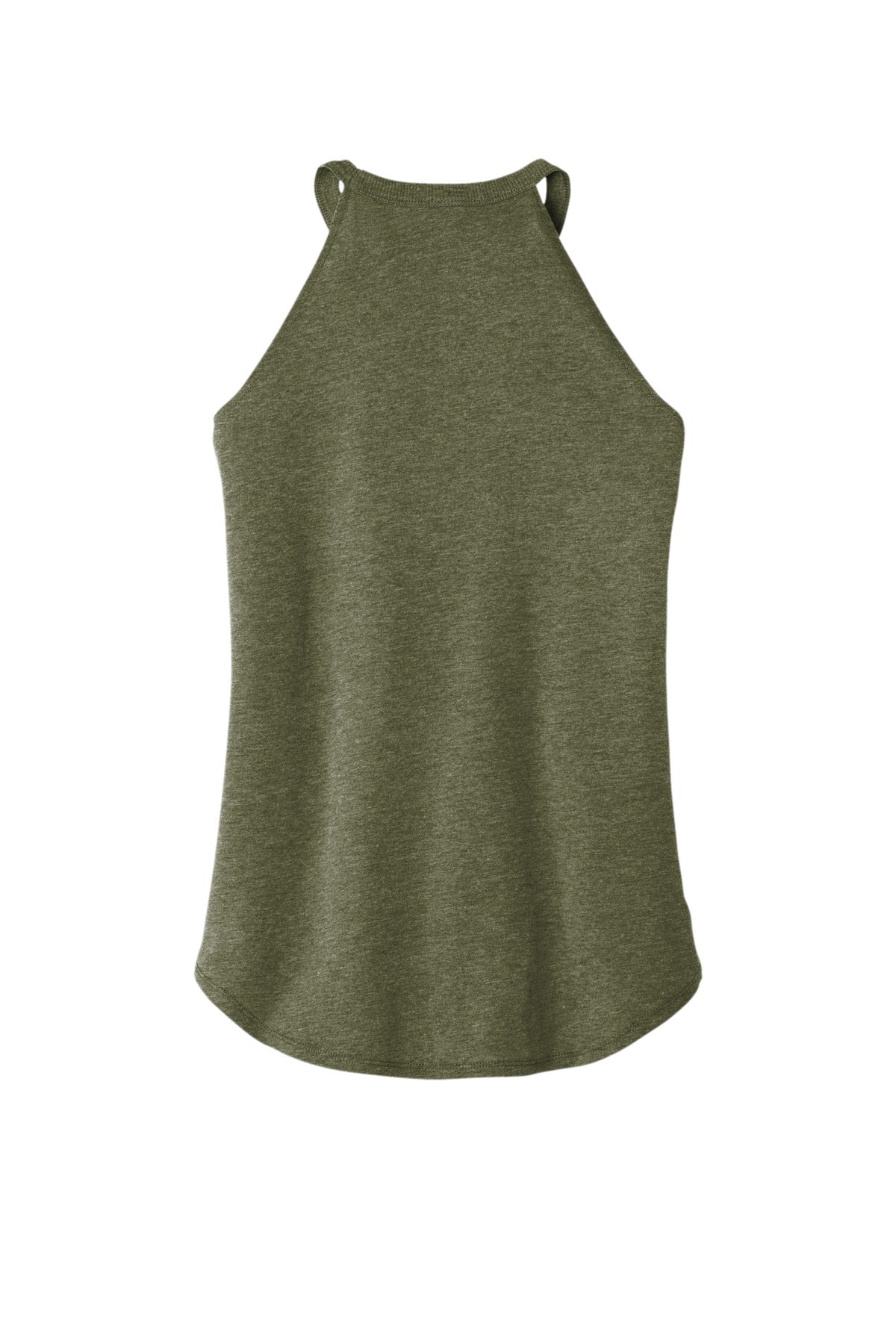 Custom Embroidered District T-Shirts  in Military Green Frost
