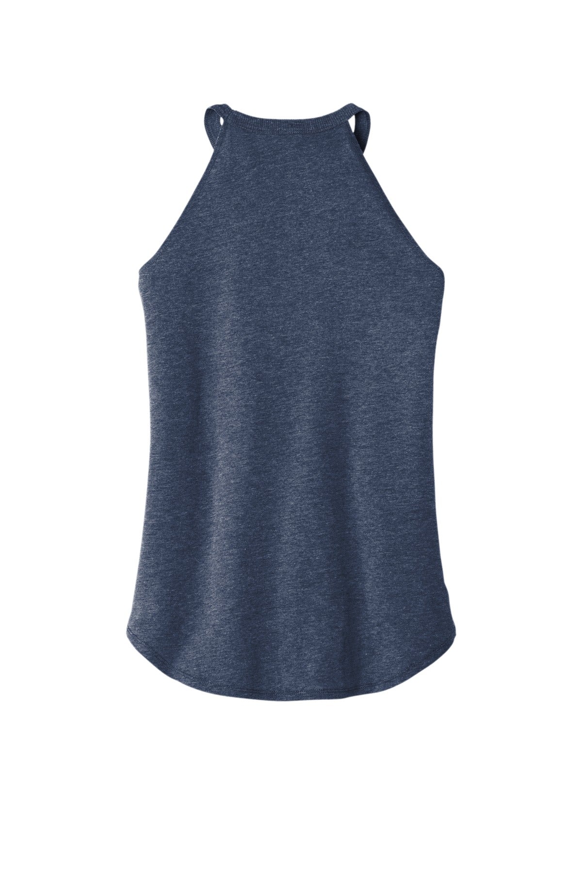 Custom Embroidered District T-Shirts  in Navy Frost