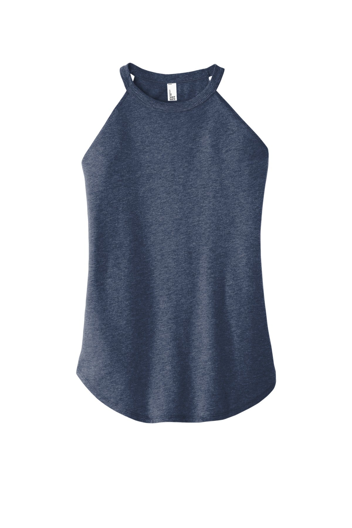 Custom Embroidered District T-Shirts  in Navy Frost