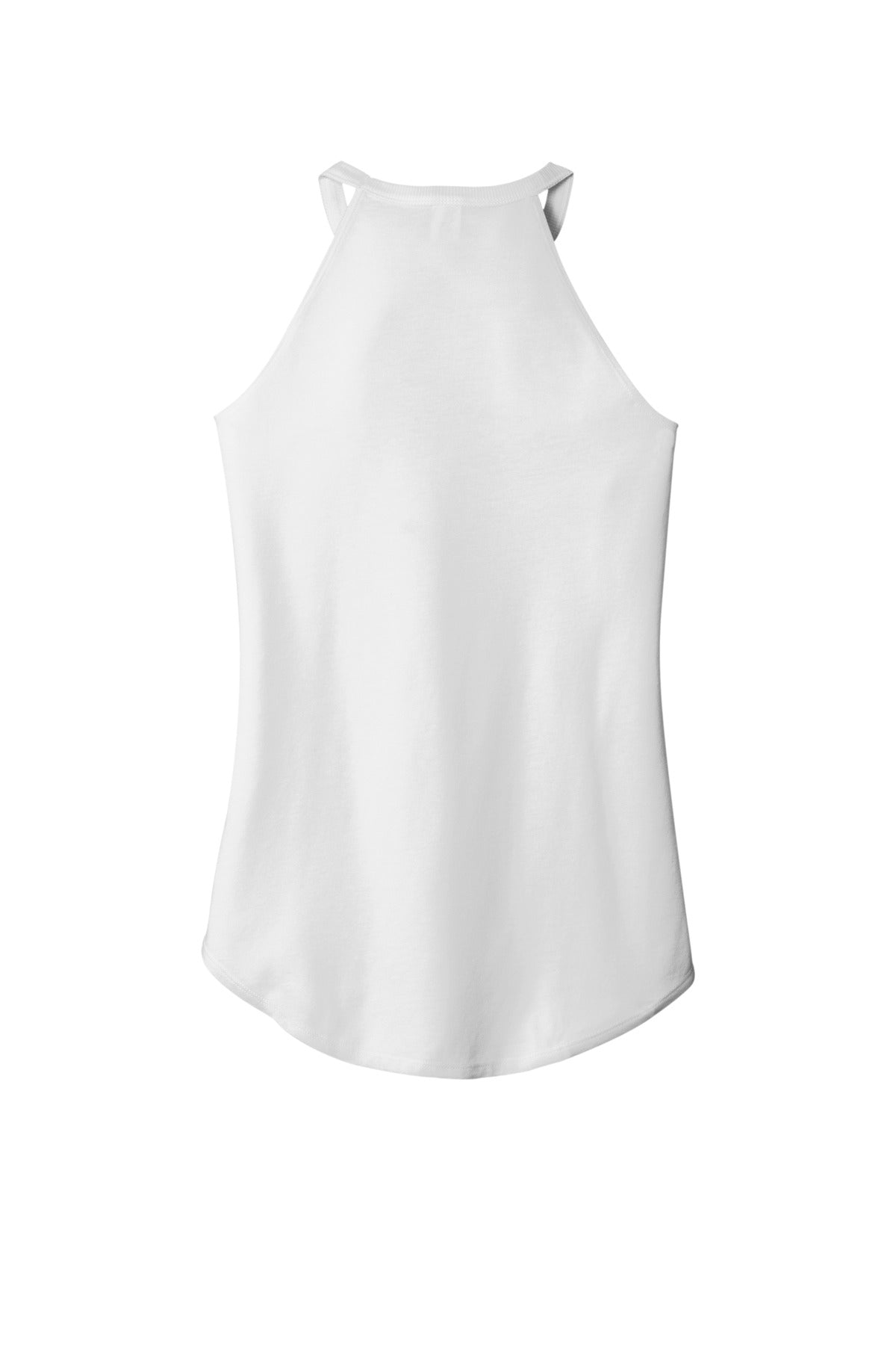 Custom Embroidered District T-Shirts  in White