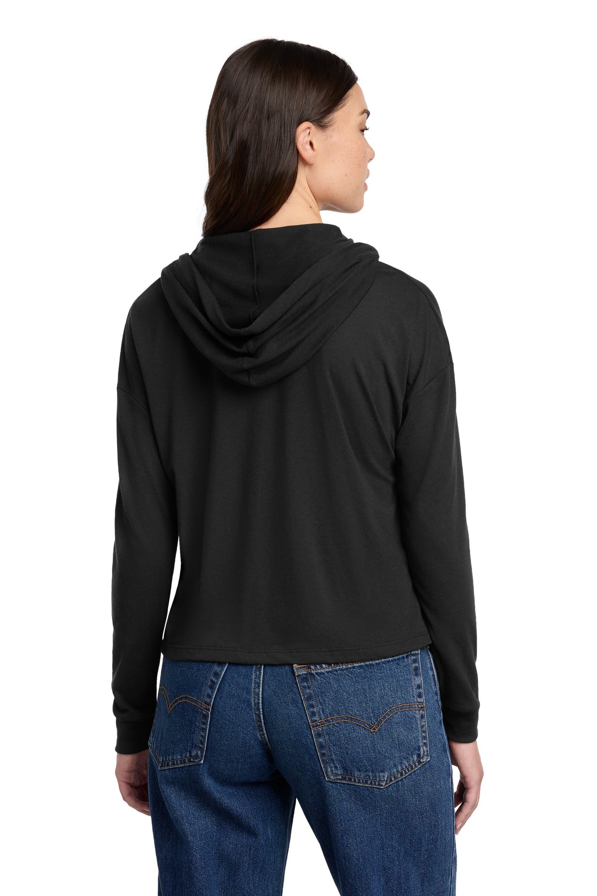 Custom Embroidered District Sweatshirts/Fleece in Black