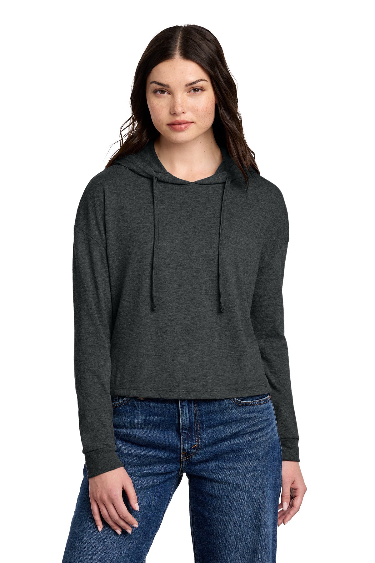 Custom Embroidered District Sweatshirts/Fleece in Black Frost