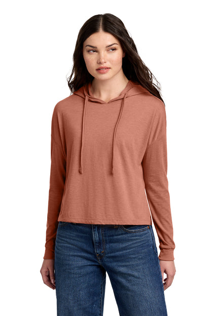 Custom Embroidered District Sweatshirts/Fleece in Desert Rose Heather