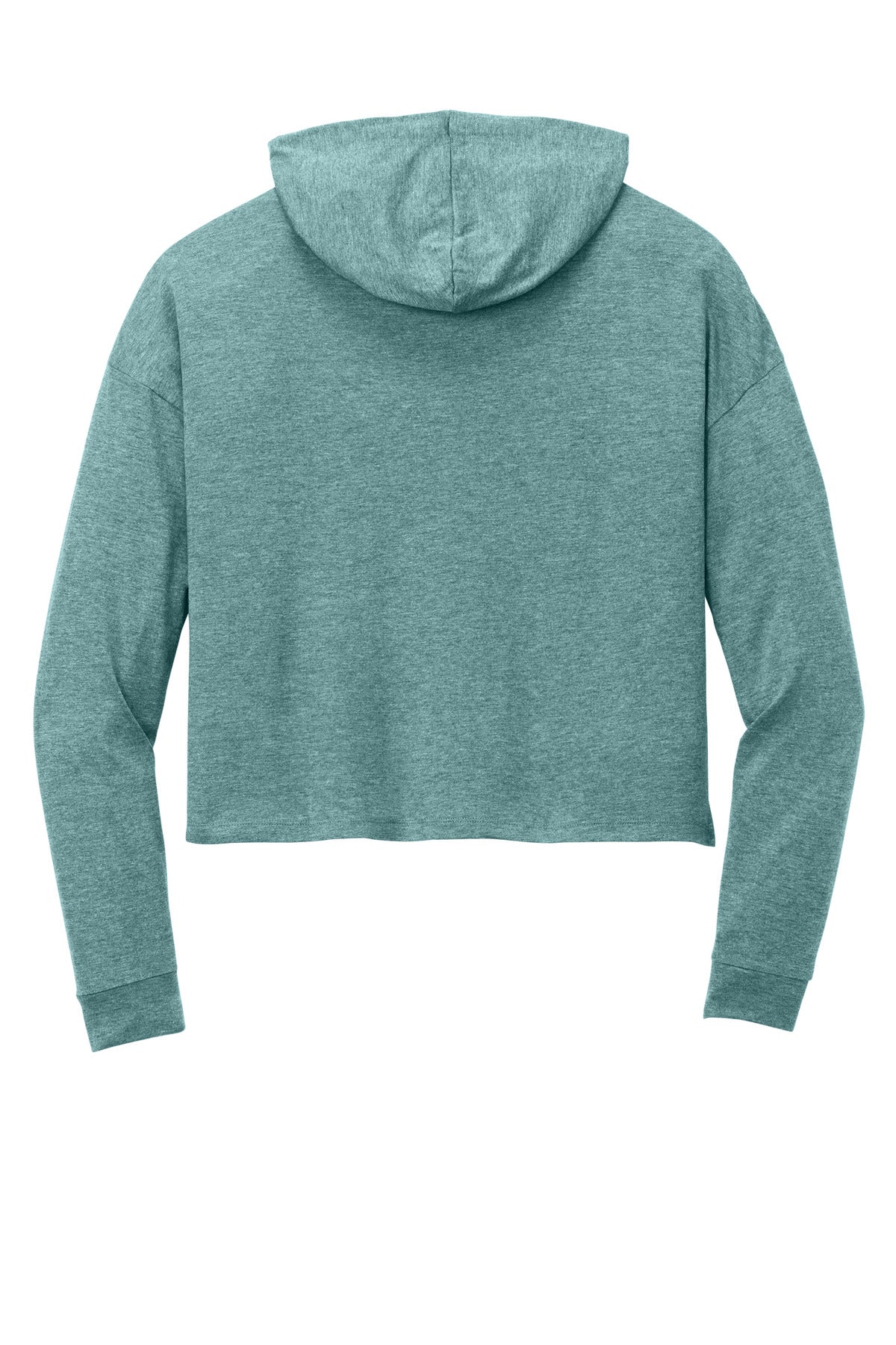 Custom Embroidered District Sweatshirts/Fleece in Heathered Eucalyptus Blue