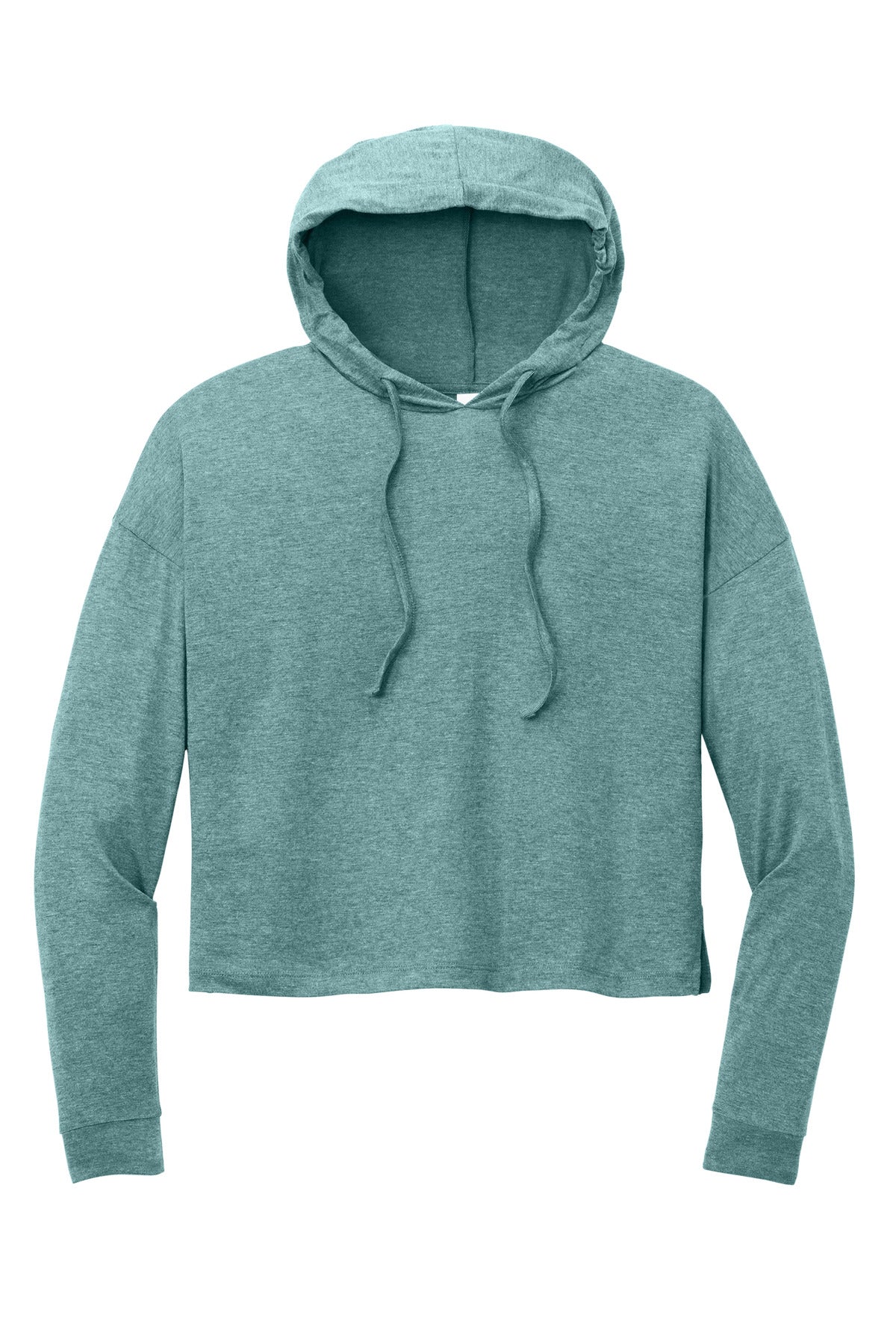Custom Embroidered District Sweatshirts/Fleece in Heathered Eucalyptus Blue