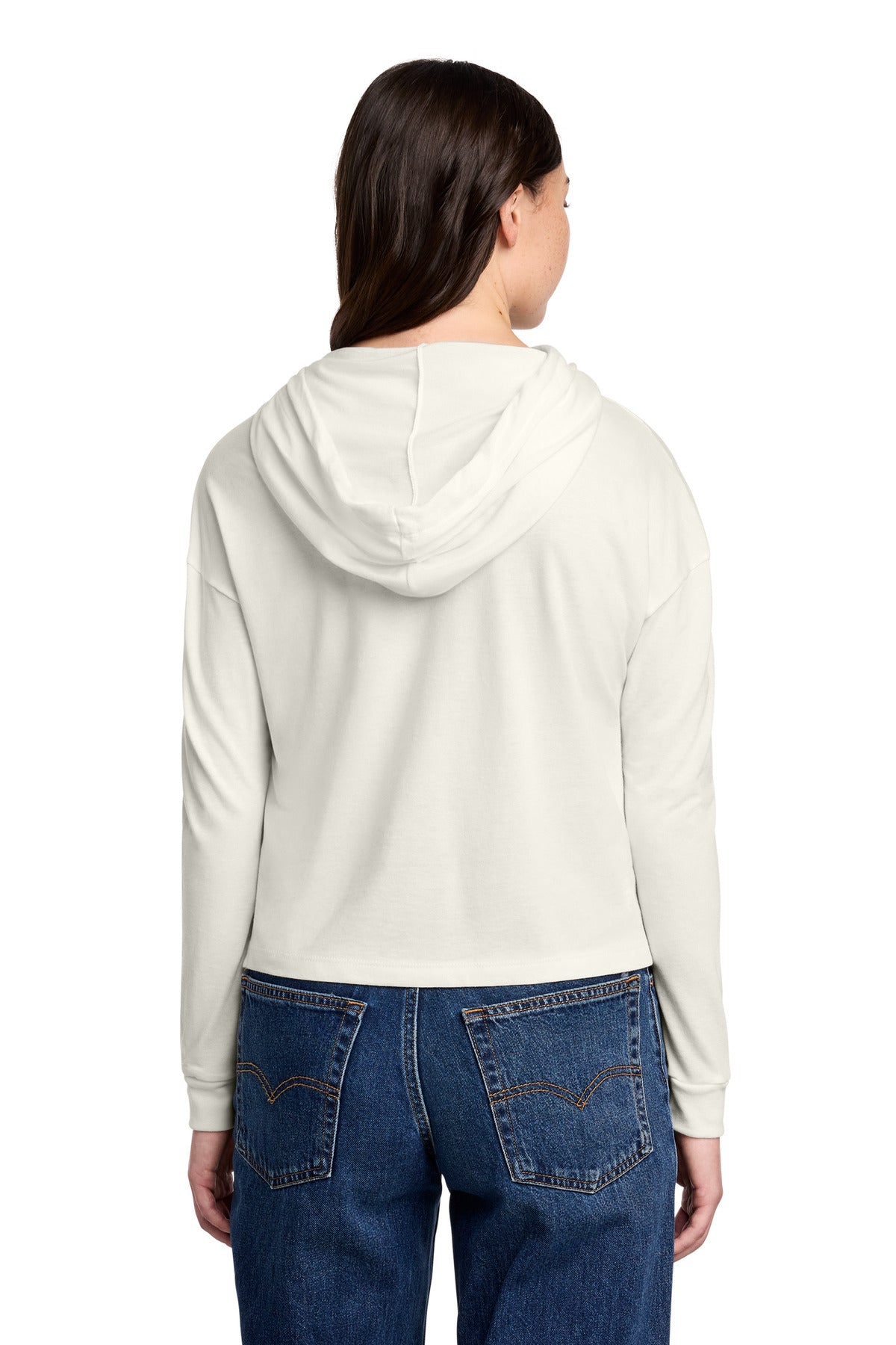 Custom Embroidered District Sweatshirts/Fleece in Natural