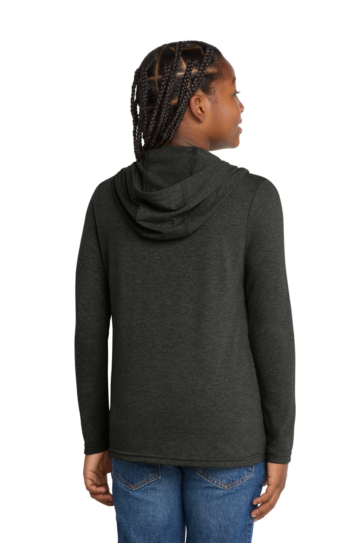 Custom Embroidered District Sweatshirts/Fleece in Black Frost