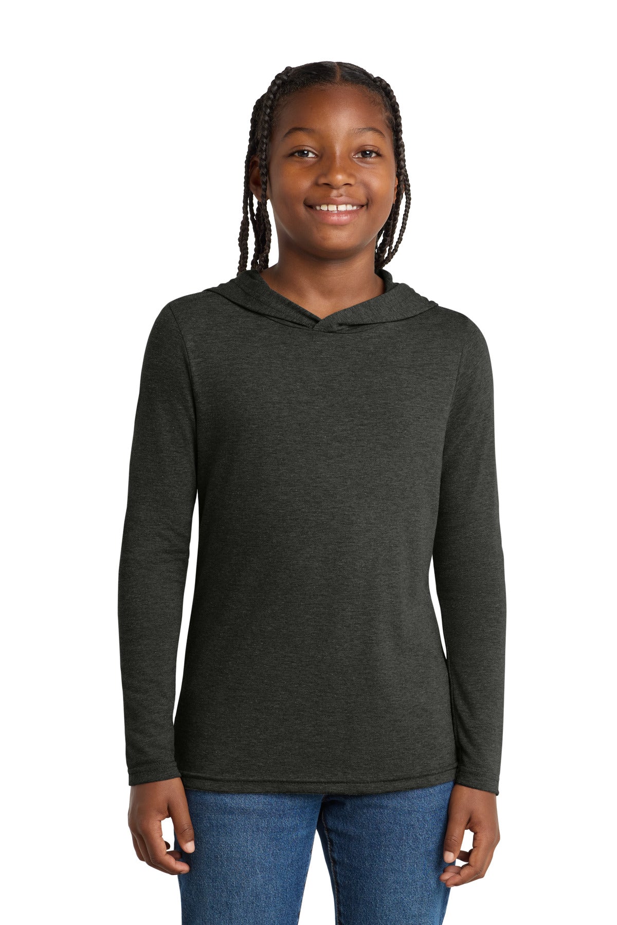 Custom Embroidered District Sweatshirts/Fleece in Black Frost