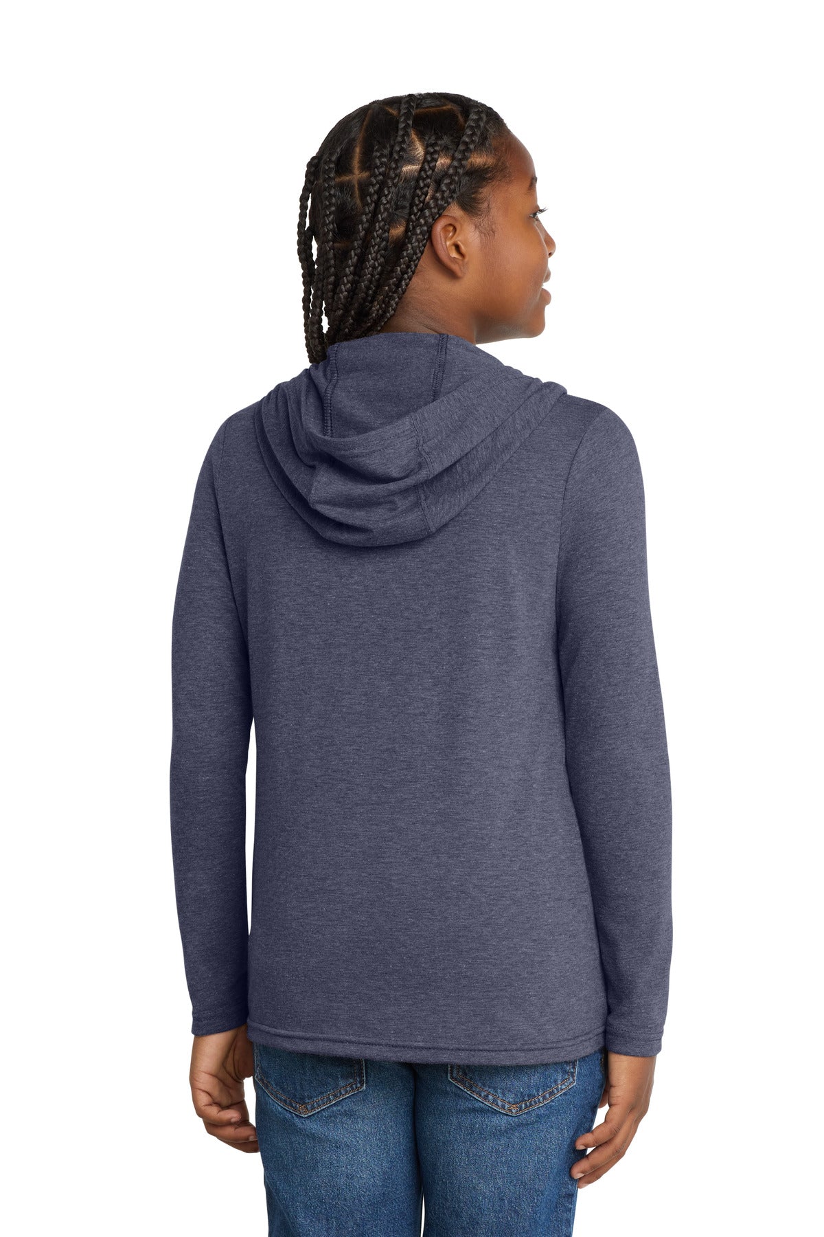 Custom Embroidered District Sweatshirts/Fleece in Navy Frost