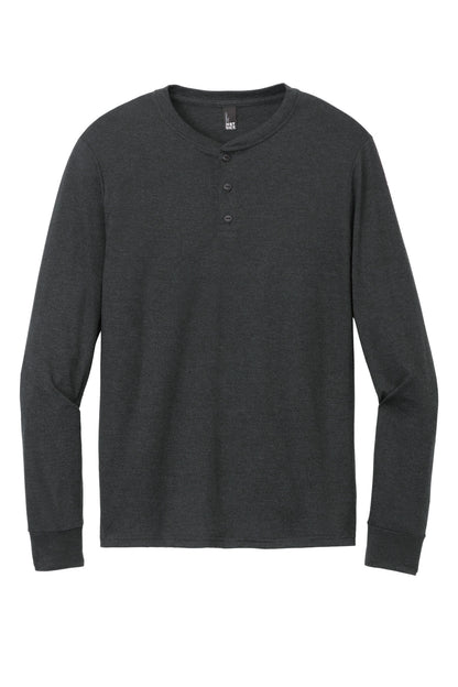 Custom Embroidered District T-Shirts  in Black Frost