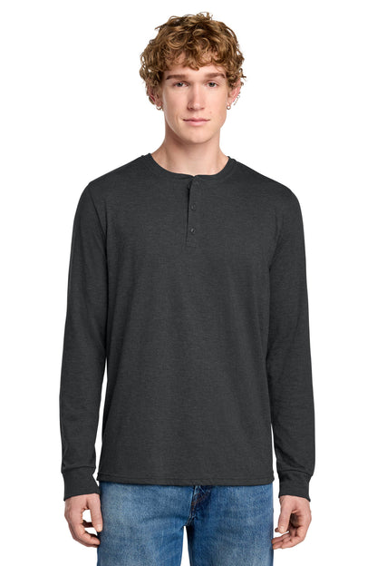 Custom Embroidered District T-Shirts  in Black Frost