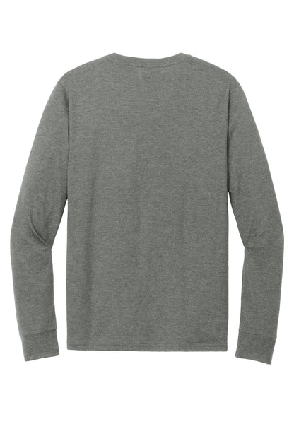 Custom Embroidered District T-Shirts  in Heathered Charcoal