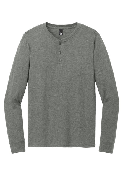 Custom Embroidered District T-Shirts  in Heathered Charcoal