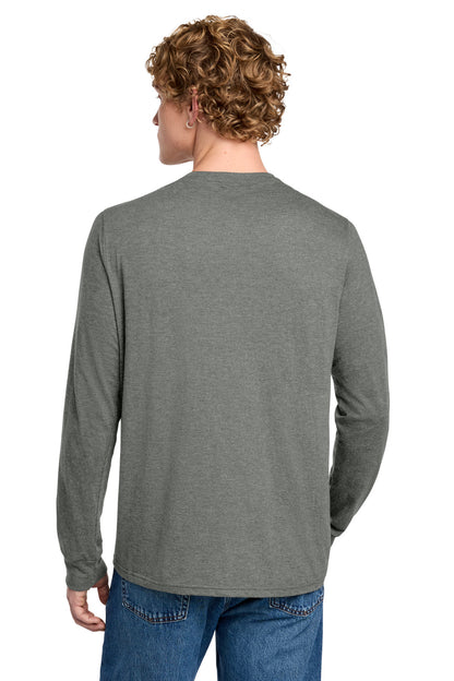 Custom Embroidered District T-Shirts  in Heathered Charcoal